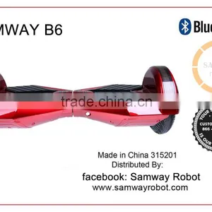 2016 Samway Robot Smart Electric Self Balance Mini Two Wheel Smart Balance Electric Scooter thumbnail-1