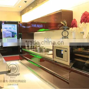 Curve Stainless Steel Kitchen Cabinet-X001 thumbnail-1