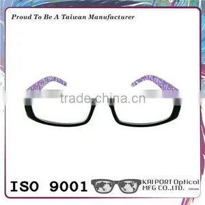 Heat Transfer Foil Pattern and Crystal Coating Optical Frames thumbnail-1