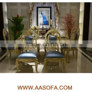 2015 Carved High Quality Dining Room Set,cheap Furniture Wooden Dining Table and Chairs thumbnail-1