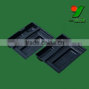 Black Color Fiber Molded Biodegradable Protective Packaging Inserts Trays Plastic Blister Packaging thumbnail-1