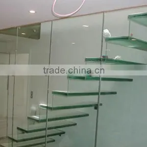 Safety Tempered Laminated Glass for Stairs With AS/NZS2208:1996,BS6206,EN12150 thumbnail-1