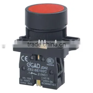 GB2-EA42 CNGAD Red 30mm Flush Momentary Switch Pushbutton thumbnail-1