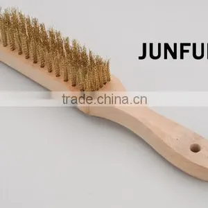 Schima Wooden Handle Brush Brass Wire Superba Brush thumbnail-1