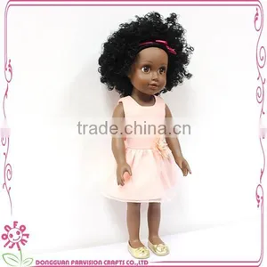 Top Sale 18 Inch Black Baby Doll With Afro Hair thumbnail-3