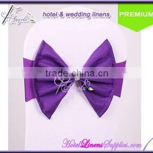 Spandex Tied Bows for Wedding Chair Covers, Already Tied for Fixing thumbnail-1