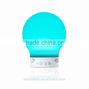 Fashion Portable Rechargeable Bluetooth Led Table Lamp Speaker Color Changing Silicone Lamp Speaker thumbnail-3