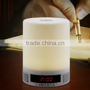 New Trend Hot Bedroom Product Touch Control Led Lamp Blueooth Speaker With LED Screen Clock Display and Alarm Clock Function thumbnail-2