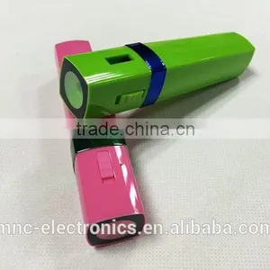 2016 New Model Led Flash Light Custom Logo Printing 2000mAh, 2200mAh, 2600mAh Stylish Power Bank Charger thumbnail-2
