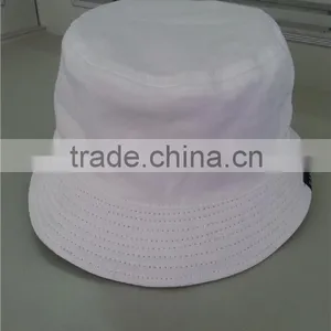 100% Cotton Woven Label Reversible Wearing Logo Front Printing Good Quality Bucket Hats thumbnail-2