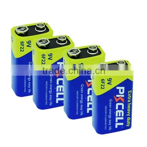 OEM or PKCELL 9V 6F22 Super Heavy Duty Battery With High Quality in China Supply thumbnail-1