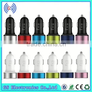 Car Charger 5V 2.1A Dual USB Car Charger With LED Chian Supplier thumbnail-1