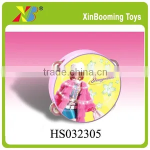 Hot Sale High Quality Toy16cm Plastic Tambourine, Wholesale Beautiful Tambourine Toy, Musical Instrument Kids Toy thumbnail-1