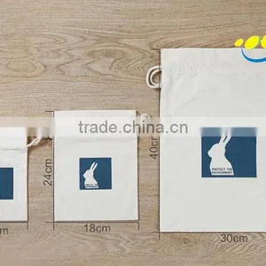 Wholesale Cotton Calico Dust Drawstring Bag With Custom Logo Quality Choice thumbnail-4