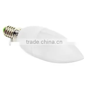 E14 C37 5W 15x2835SMD 400LM 2700K Warm White Light LED Candle Bulb(85-265V) thumbnail-1