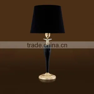Black Bedside Table Lamp thumbnail-1