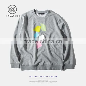 Soild Color Plain Sweatshirts Without Hood Made in China thumbnail-2