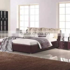 Modern Leather Bed A0960 thumbnail-1