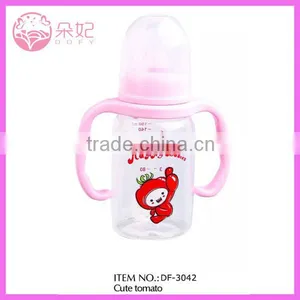 Free Sample Baby Water Bottle With Straw and Handle thumbnail-3