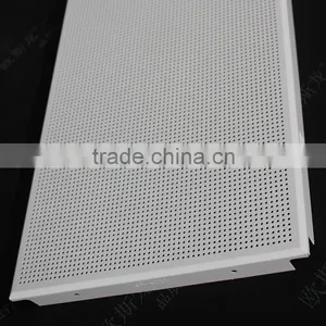Ousilong Acoustic 600x1200mm Perforated Clip in False Aluminum Ceiling Tiles thumbnail-1