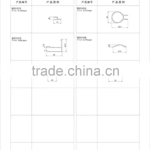 BGY Bathroom Door Series Aluminum Profile for Bathroom thumbnail-3