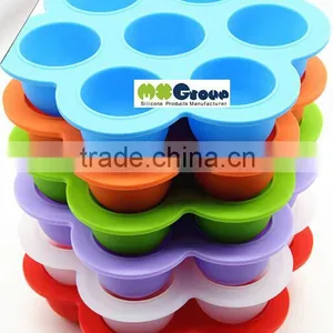 Silicone Baby Food Container With Silicone Clip On Lid BPA Free thumbnail-1