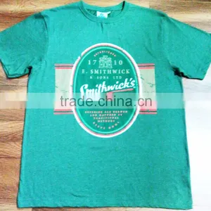 100% ORGANIC COTTON MENS T-SHIRT WITH PRINT thumbnail-1