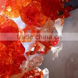 Hand Blown Glass Chandelier Decoration XO-20150619 Modern Glass Chandelier From Famous Chinese Glass Artist Mr Ou LianHua thumbnail-5