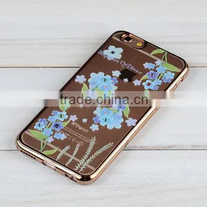 C&T Transparent Plating TPU Bling Rhinestone Cell Phone Case For IPhone 6s thumbnail-5