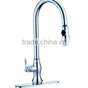 Chrome Commercial Pull Down Kitchen Faucet 8639-CP thumbnail-1