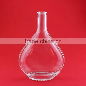 High Quality Heart Gin Bottle Frosted Alcohol Bottle Violin Glass Bottle thumbnail-6