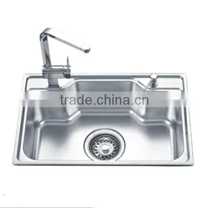 Stainless Steel Rectangular Kitchen Sink Single Bowl Sink Rectangular Sink thumbnail-1