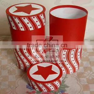 Custom Printed Star Pattern Cardboard Tube for Chocolate thumbnail-1