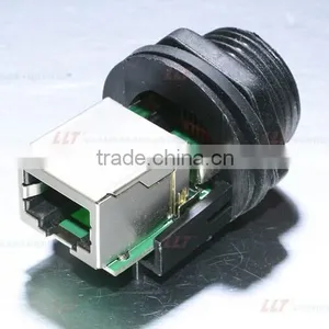 LLT High Quality IP67 RJ45 Connector Waterproof Cat 5e Cable Connector thumbnail-5