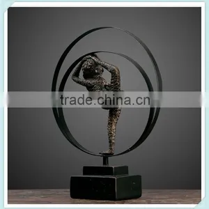 Resin Vintage Monkey Statue Moneky Figurine for Home Decoration thumbnail-2