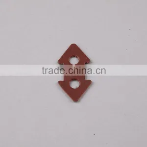 Custom Shape Fashion Design Embossed Logo Trademark Leather Cord Stopper thumbnail-2