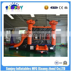 Hot Selling Outdoor Kid's Playing Combo Inflatable Halloween Combo Bouncer thumbnail-1