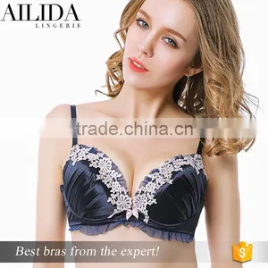 Hot Girls Applique Hot Selling Adjustment Beautiful Bra Sexy Bra thumbnail-1