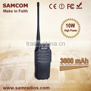 SAMCOM CP-400HP High Quality Durable 3500mAh Lithium-ion 10W Hf Ham Radio Transceiver thumbnail-1