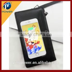 Leather Men Wallet Wireless Charging Mobile Power for Smartphone thumbnail-1