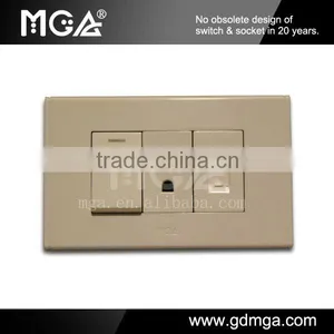 American Standard Electrical Modular Switches Socket With Telephone Socket RJ45 thumbnail-1