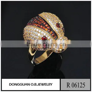 New Designs Cheap Copper Jewelry Flower Ring With Rose Gold Plated thumbnail-4