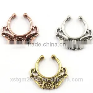 Free Nose Piercing Ring Clip on Nose Ring Photo thumbnail-1