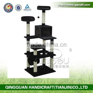 Simple Cat Tree With Sisal and Plush thumbnail-1