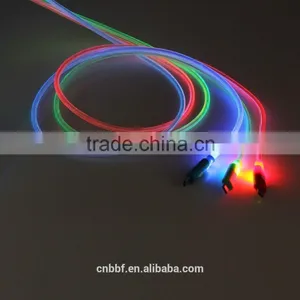 High Quality 1m Led Light Micro USB Data Cable Sync Charge Cord for Samsung thumbnail-2