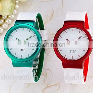 Classic Silicone Rubber Sports Wrist Watch Unisex Candy Colors Factory Price thumbnail-5