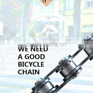 Directe Price High Quality Speed Strength Auto Vendor Roller Chain/carbon Fiber Bicycle Chains 408, 1/2''*3/32'' Made in China thumbnail-3