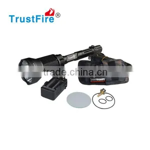 Best Powerful 2000M Longest Distance TrustFire X6 Tactical Flashlight 2300LM Police Torch 18650 CREE Led Flashlights thumbnail-1
