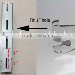 Slotted Channel Brackets for 13x38 Rectangle Tube thumbnail-3