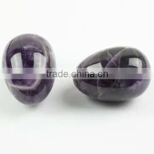 SL72510 Natural Amethyst Gemstone Egg thumbnail-1